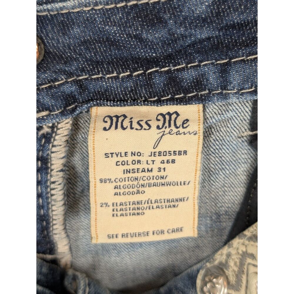 Miss Me Signature Rise Boot Jeans JE8055B4 Women's Size 26 - Picture 15 of 15